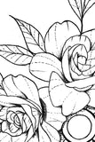 Rose mandala linework tattoo design high resolution download