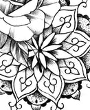 Rose mandala tattoo design high resolution download 