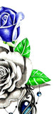 Precious stone with realistic rose tattoo design high resolution download