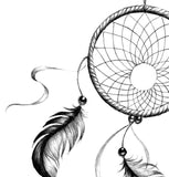 Sexy dreamcatcher realistic  tattoo design high resolution download