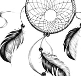 Sexy dreamcatcher realistic  tattoo design high resolution download