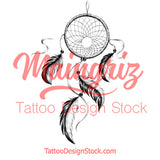 Sexy dreamcatcher realistic  tattoo design high resolution download