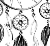 Sexy dreamcatcher  tattoo design high resolution download