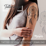Sexy dreamcatcher tattoo desgin high resolution download