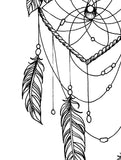 Realistic heart dreamcatcher tattoo design high resolution download