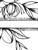 Sexy peony linework forearm tattoo design high resolution download