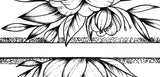 Sexy peony linework forearm tattoo design high resolution download