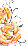 Sexy precious stone with realistic rose tattoo design high resolution resolution