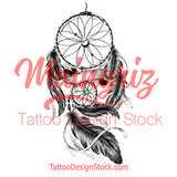 Sexy realistic dreamcatcher tattoo design high resolution download