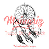 Sexy realistic dreamcatcher tattoo design high resolution download