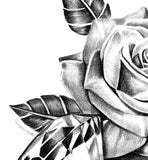 Sexy realistic rose with diamond tattoo design high resolution download