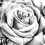 Sexy realistic rose with diamond tattoo design high resolution download