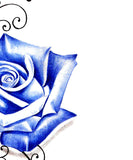 Realistic rose with precious stone tattoo design high resolution download