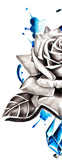 Realistic rose with precious stone tattoo design high resolution download