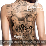 Highest in the room by Travis Scott tattoo design high resolution download