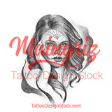catrina tattoo design digital download by tattoo artists