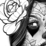 amazing catrina tattoo design digital download by tattoo artist 