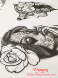  amazing catrina for your custom sleeve tattoo design high resolution download by tattoo artist