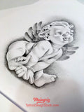cherub tattoo design high resolution download by tattoodesignstock.com