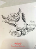cherub tattoo design high resolution download by tattoodesignstock.com