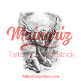 chicano angel tattoo design high resolution download