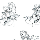 Flowers jewelry tattoo designs digital download in high resolution.