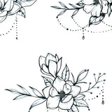 Flowers jewelry tattoo designs digital download in high resolution.