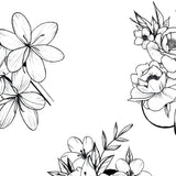 Flowers Mixed Tattoo design