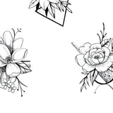 Flowers Mixed Tattoo design