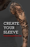 create your own sleeve tattoo design with this digital tattoo pack