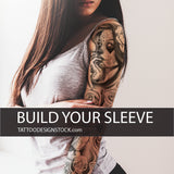 santa muerte chicano sleeve tattoo design in high resolution download