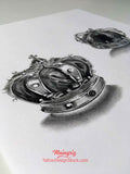 original crown tattoo design high resolution download