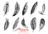 10 Amazing feathers tattoos design
