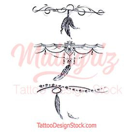 3 feathers with pearl tattoo design high resolution download
