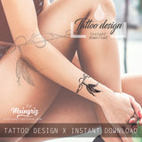 3 feathers with pearl tattoo design high resolution download