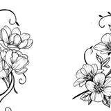Flowers arabesque Tattoo design