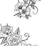 Flowers arabesque Tattoo design