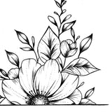 Half sleeve oriental flowers tattoo design high resolution download