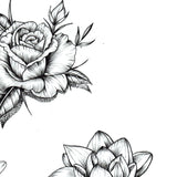 Flowers oriental hand Tattoo design