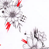Flowers trash polka Tattoo design