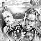 Highest in the room by Travis Scott tattoo design high resolution download