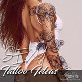 selection fo hundreds amazing sexy tattoos for girls in instant download