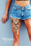Original Geometric deer tattoo design 