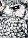 Realistic lion and owl tattoo design high resolution download