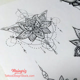 originals lotus mandala tattoo design created by tattoo artist