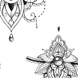half sleeve Mandala Forearm tattoo design created by tattoo artist