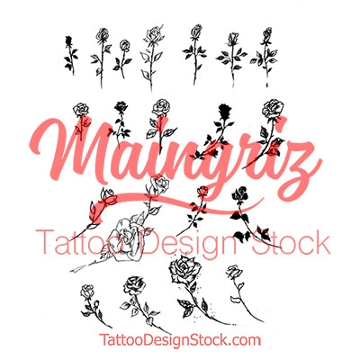 amazing minimalist roses under boob side boob tattoo design 