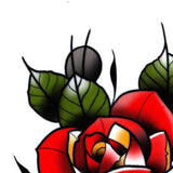 Neo tradional roses tattoo design high resolution download by tattoodesignstock.com
