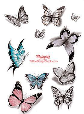amazing butterfly tattoo design