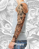 chicano sleeve tattoo design 